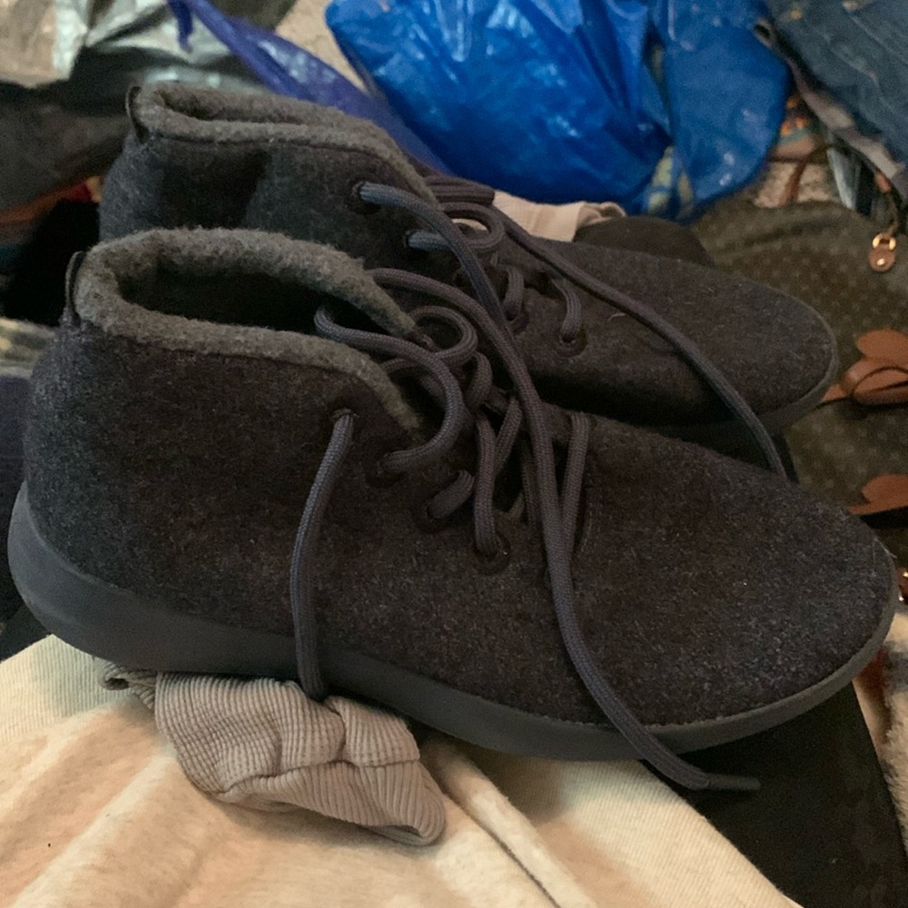 allbirds high top mizzle shoe navy blue size 10